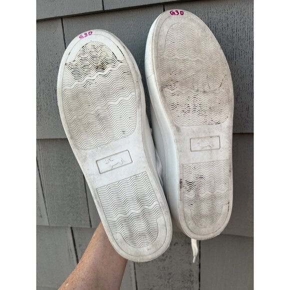 Harmont & Blaine white leather sneakers sz 7 colorblock dauschand embroidered - Picture 12 of 16